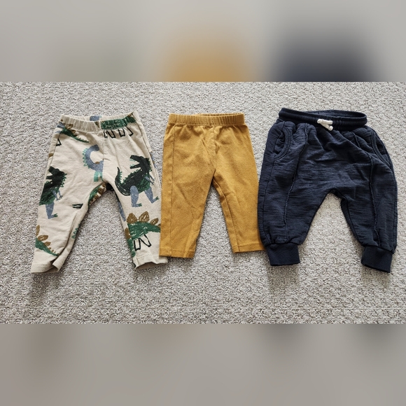 Zara Other - Zara bundle of 3 baby boy girl pull on pants size 6-9 months